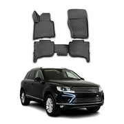 OMAC Alfombrillas De Coche para VW Touareg 2010-2018 Negro Goma TPE 4Pza
