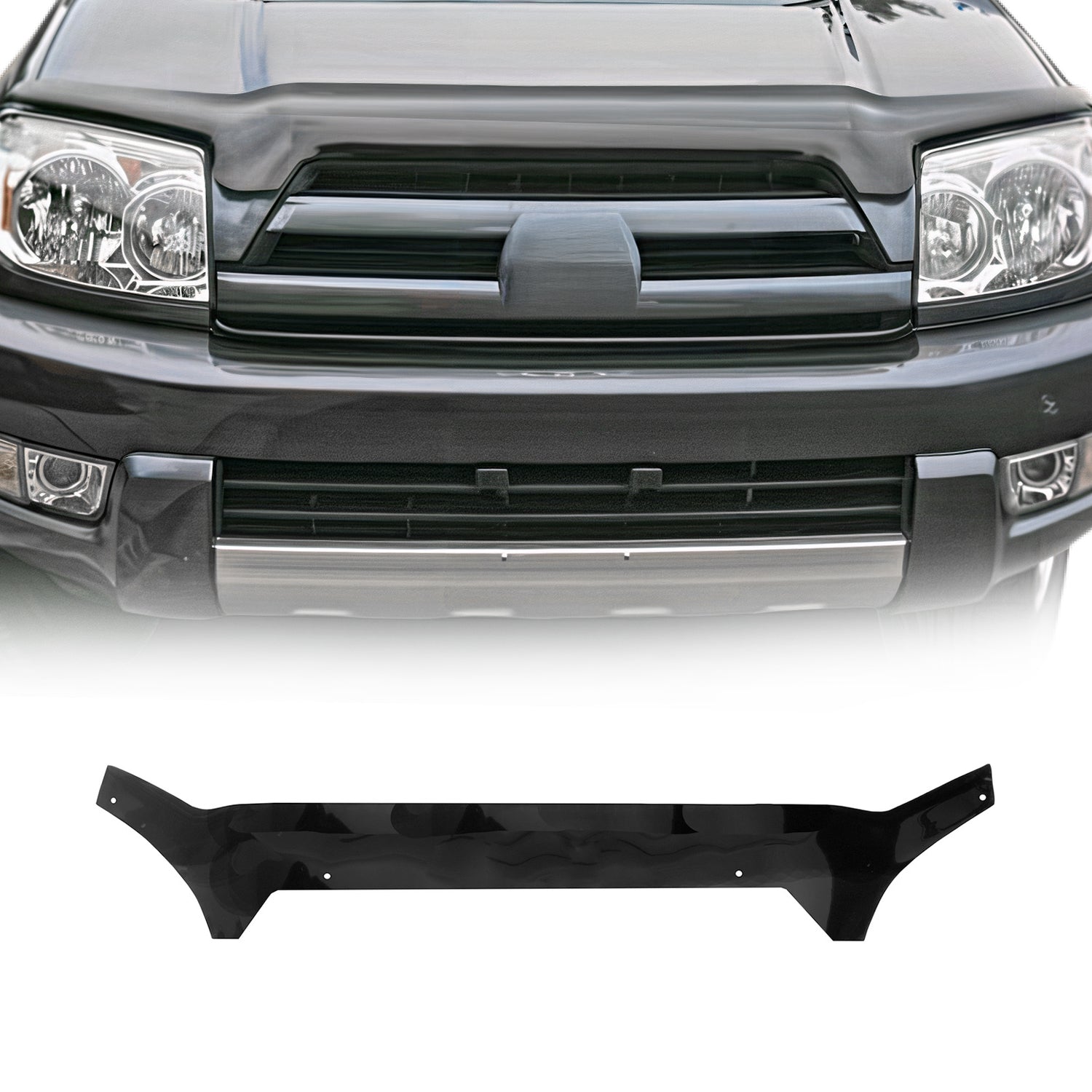 Deflector de Capó para Toyota Hilux 2001-2005 Oscuro Brillante Acrílico