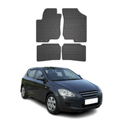 OMAC Alfombrillas De Coche para Kia Ceed 2007-2012 Negro Goma 4Pza
