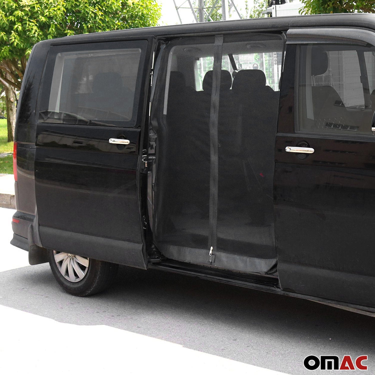 Mosquitera Magnética para Coche para VW Transporter T4 1990-2003 Negro Poliéster