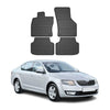 OMAC Alfombrillas De Coche para Skoda Octavia 2012-2019 Negro Goma 4Pza