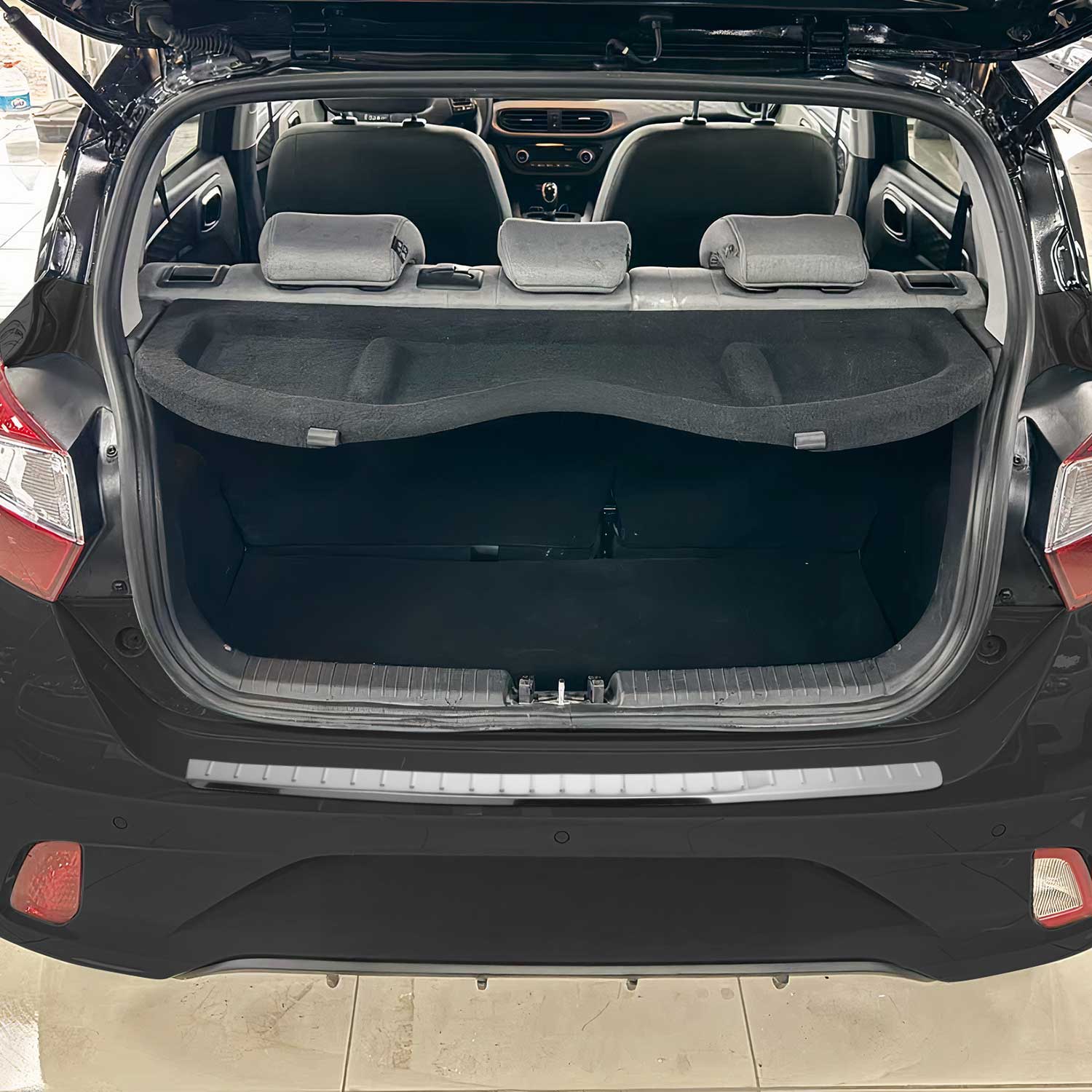 Protector Parachoques para Hyundai i10 2019-2025 Plata Brillante Acero