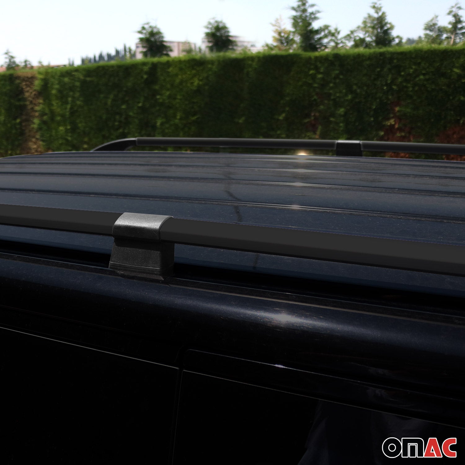 Rieles de Techo Coche para Mercedes Vito W639 W447 2003-2025 L2 Largo Negro Alu