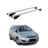 Menabo Barras Techo Coche Baca para Opel Zafira B 2008-2012 Gris Aluminio 2Pza