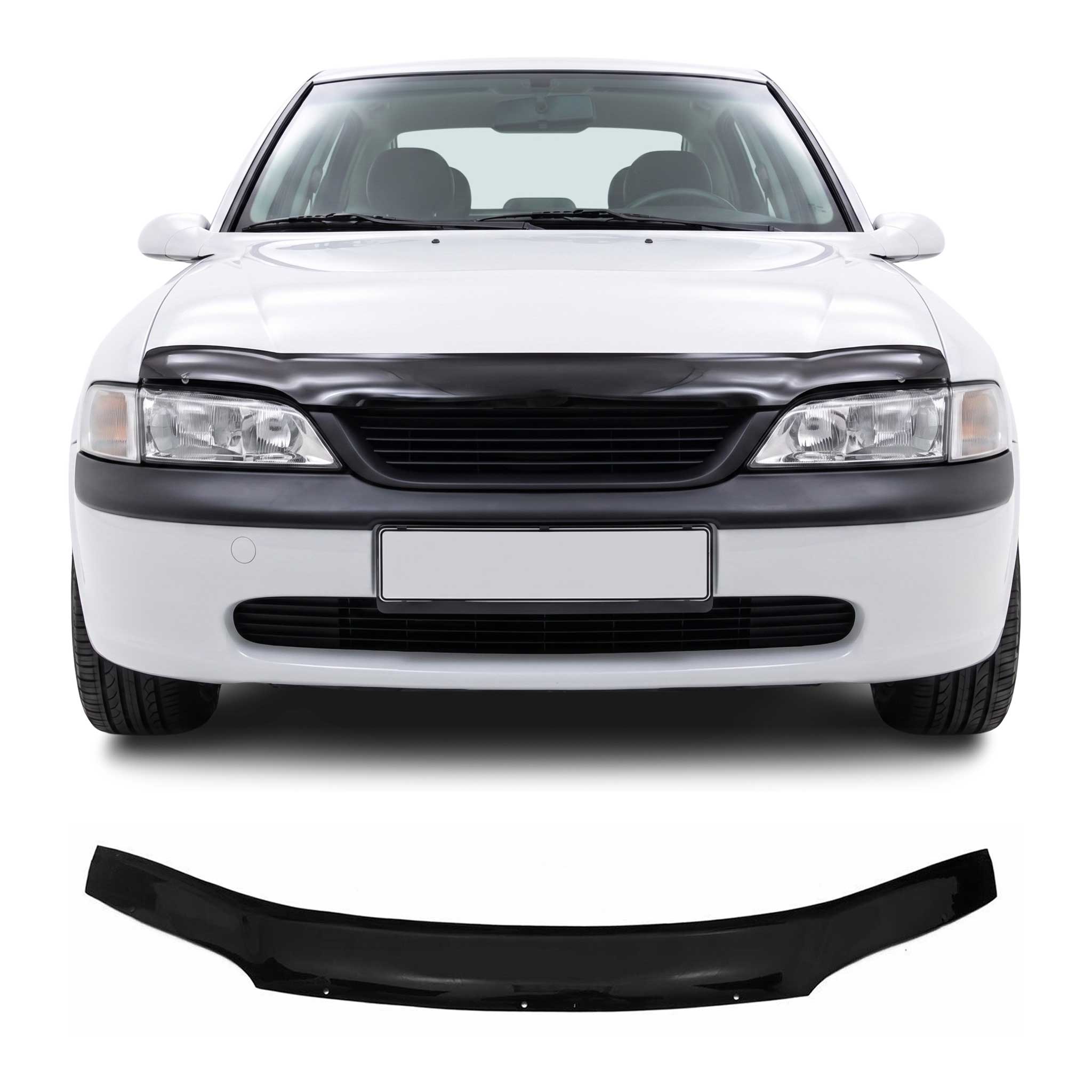 Deflector de Capó para Opel Vectra B 1995-2002 Oscuro Brillante Acrílico