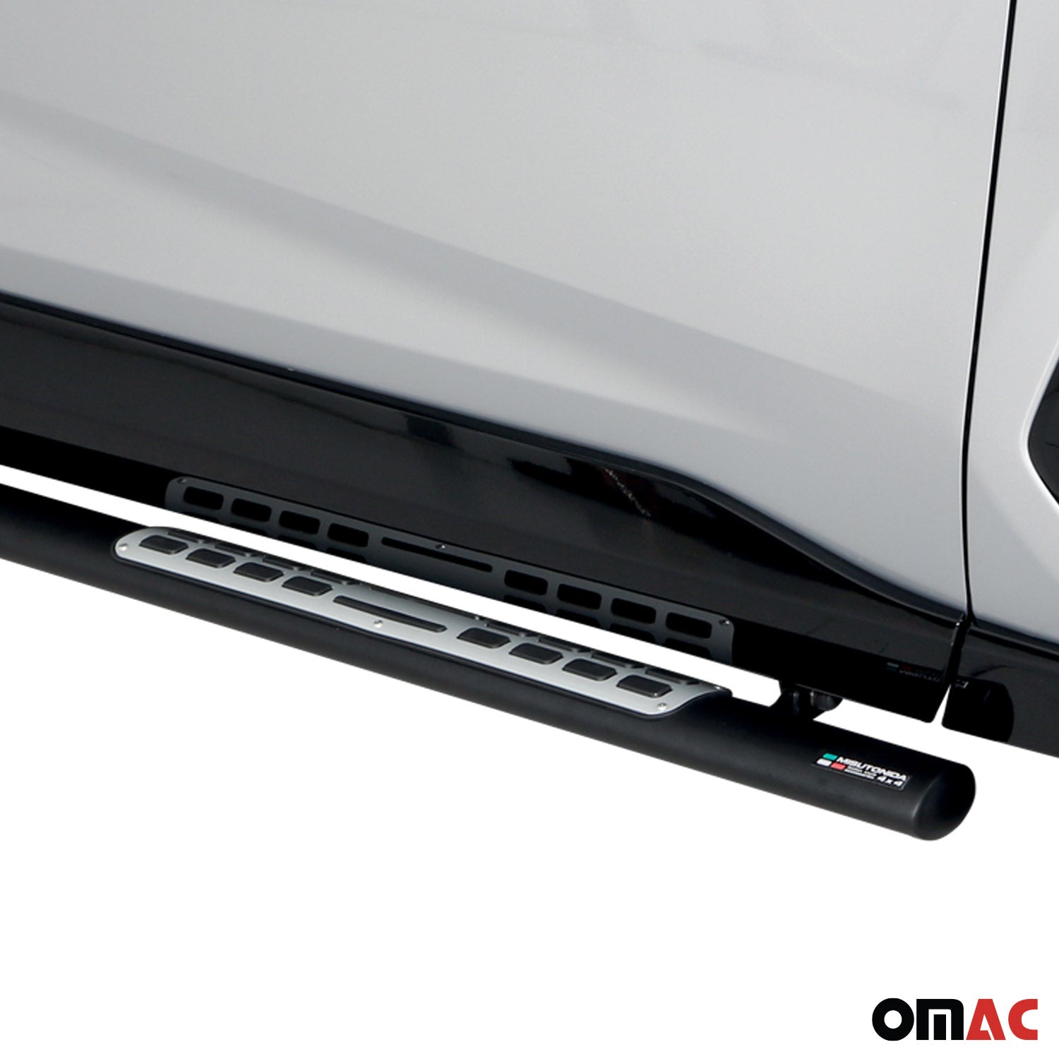 Par de Estribos Barras Laterales para Toyota RAV4 Hybrid 2019-2025 Negro Acero