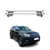 Menabo Barras de Techo Coche Barra para Toyota Fortuner 2004-2015 Gris Alu 2Pza