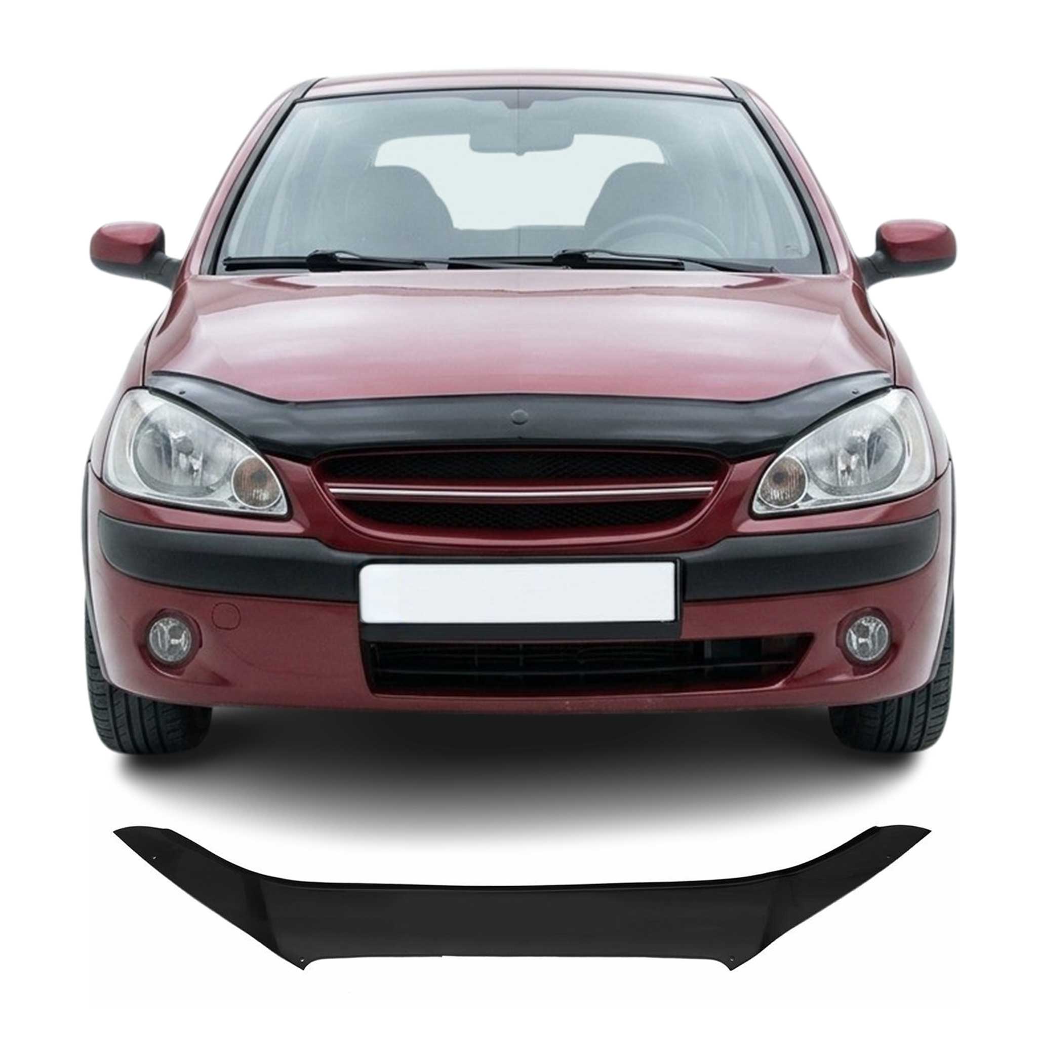 Deflector de Capó para Hyundai Getz 2002-2011 Oscuro Brillante Acrílico