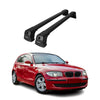 Portaequipajes Barras de Techo para BMW Serie 1 E87 E81 2004-2011 Negro Alu 2x