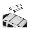 Rieles & Barras de Techo Coche para Dacia Dokker 2012-2021 L1 Corto Gris Alu