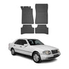 OMAC Alfombrillas De Coche para Mercedes C Class W202 1993-2001 Negro Goma 4Pza