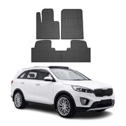 OMAC Alfombrillas De Coche para Kia Sorento 2015-2020 Negro Goma TPE 4Pza