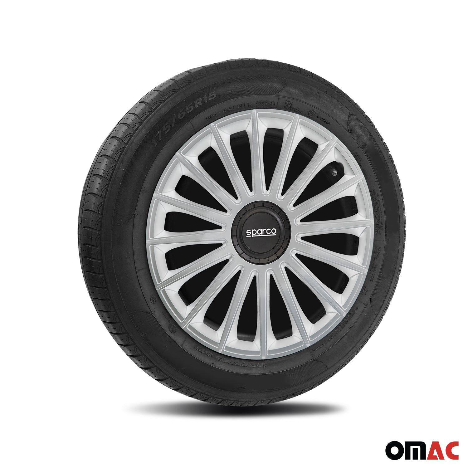 Sparco Treviso Tapacubos 16" pulgadas Universal Plata ABS
