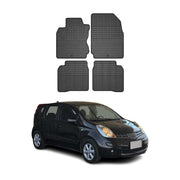 OMAC Alfombrillas De Coche para Nissan Note 2006-2012 Negro Goma 4Pza