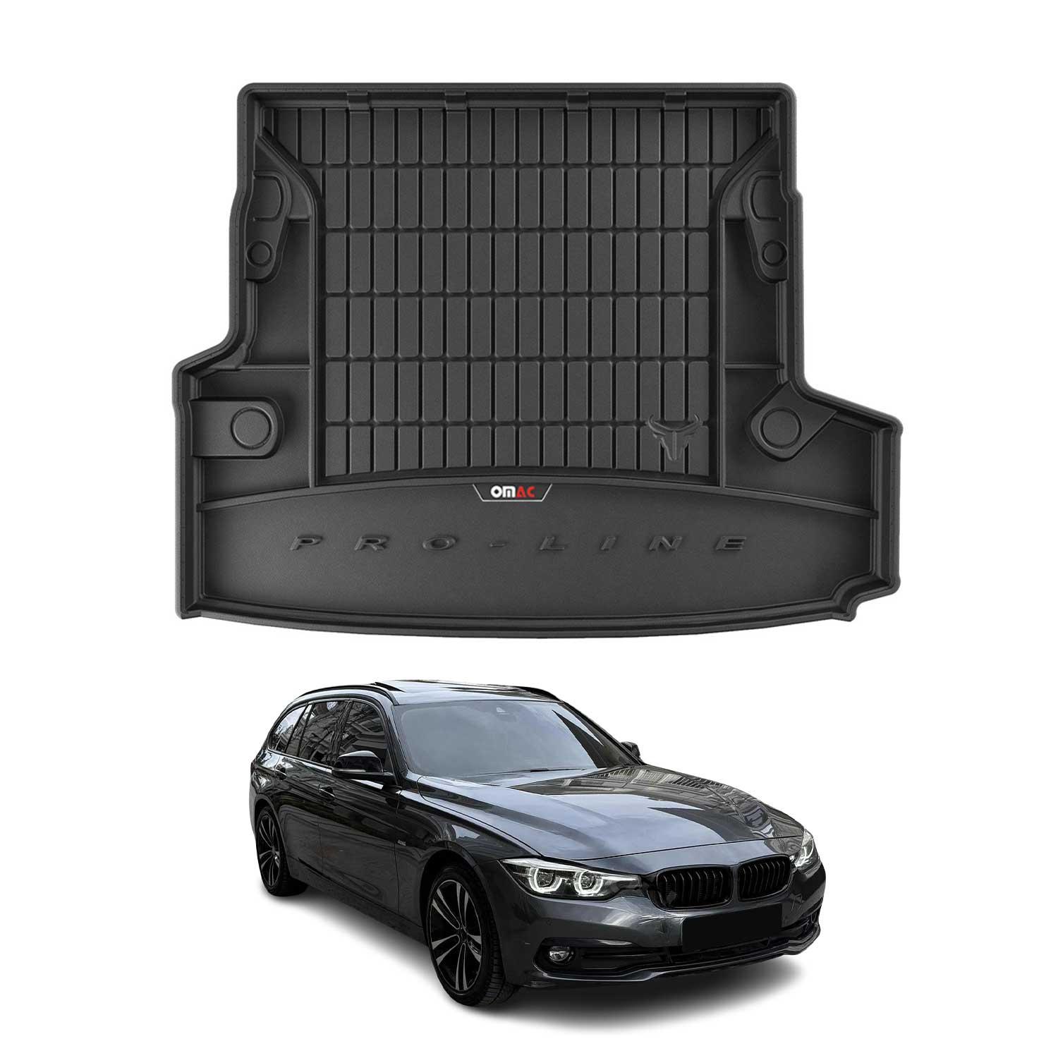 OMAC Premium Bandeja Maletero Alfombrilla para BMW Serie 3 F31 Touring 2011-2019