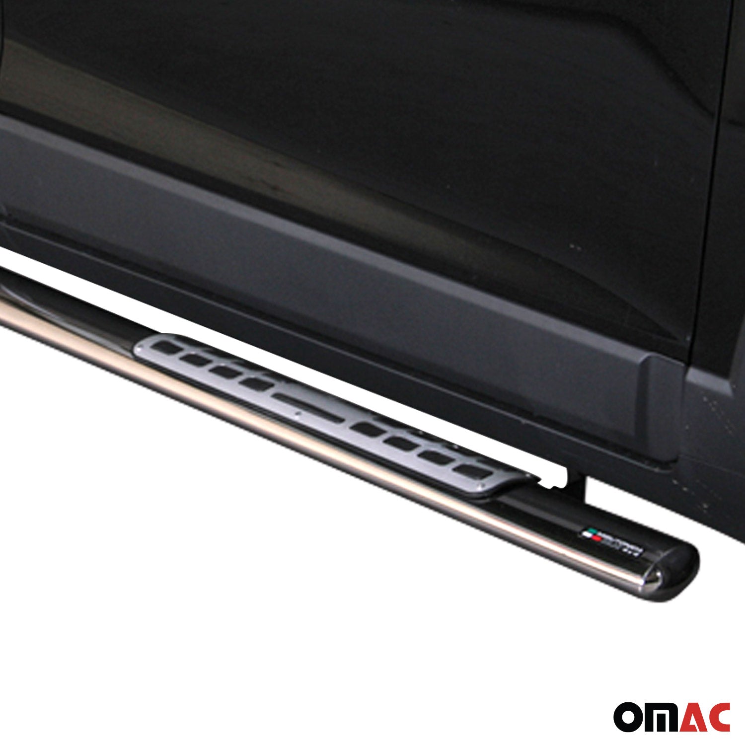 Par de Estribos Barras Laterales para Chevrolet Captiva 2011-2016 Plata Acero 2x