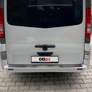 Protector Parachoques para Nissan Primastar 2001-2014 Oscuro Brillante Acero