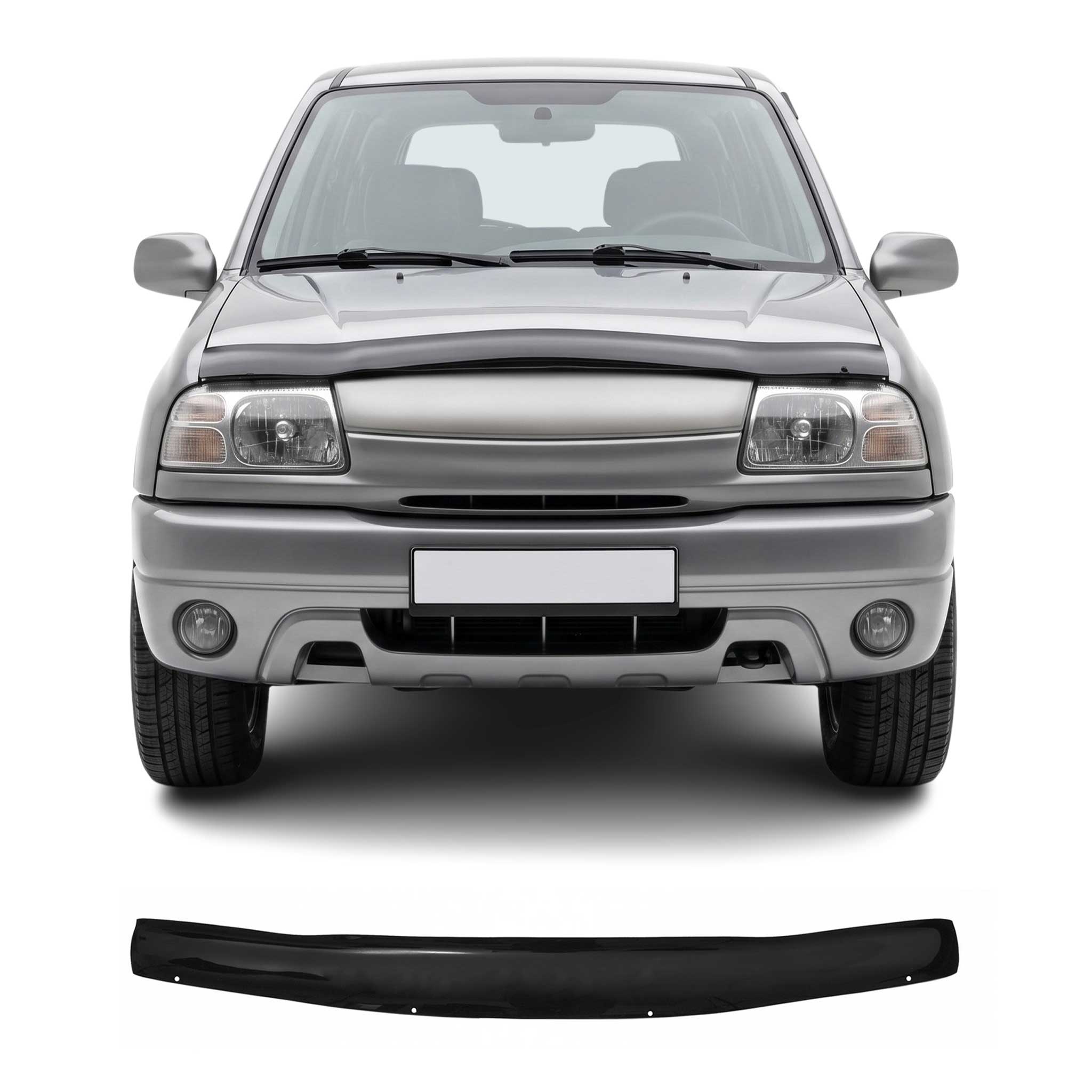 Deflector de Capó para Suzuki Grand Vitara 1998-2005 Oscuro Brillante Acrílico