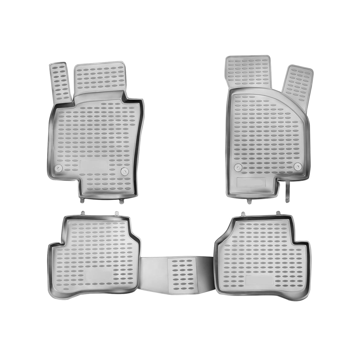 OMAC Alfombrillas De Coche para VW Passat 2005-2011 Gris Goma TPE 4Pza