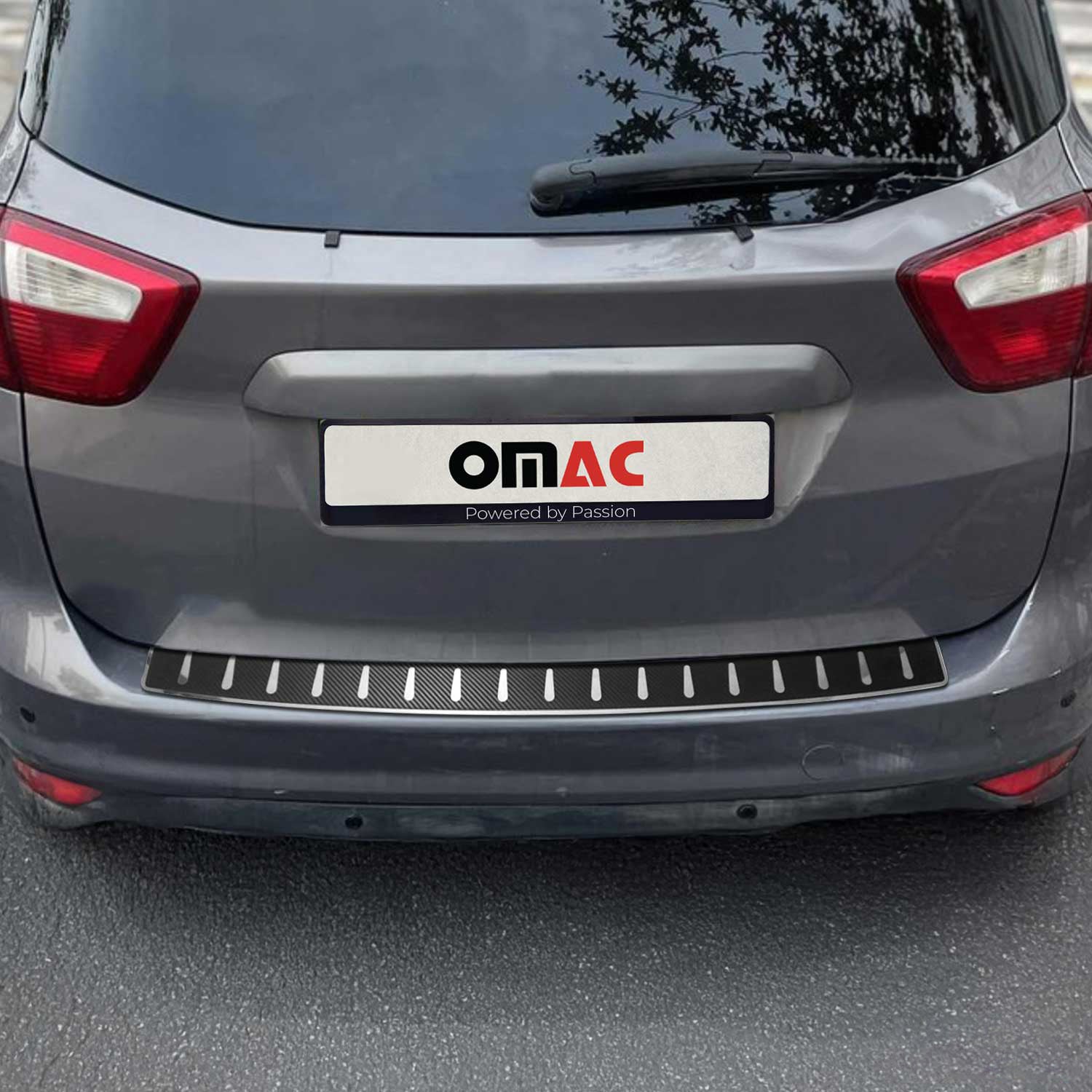 Protector Parachoques para Ford C-Max 2 2010-2019 Acabado Carbono Acero