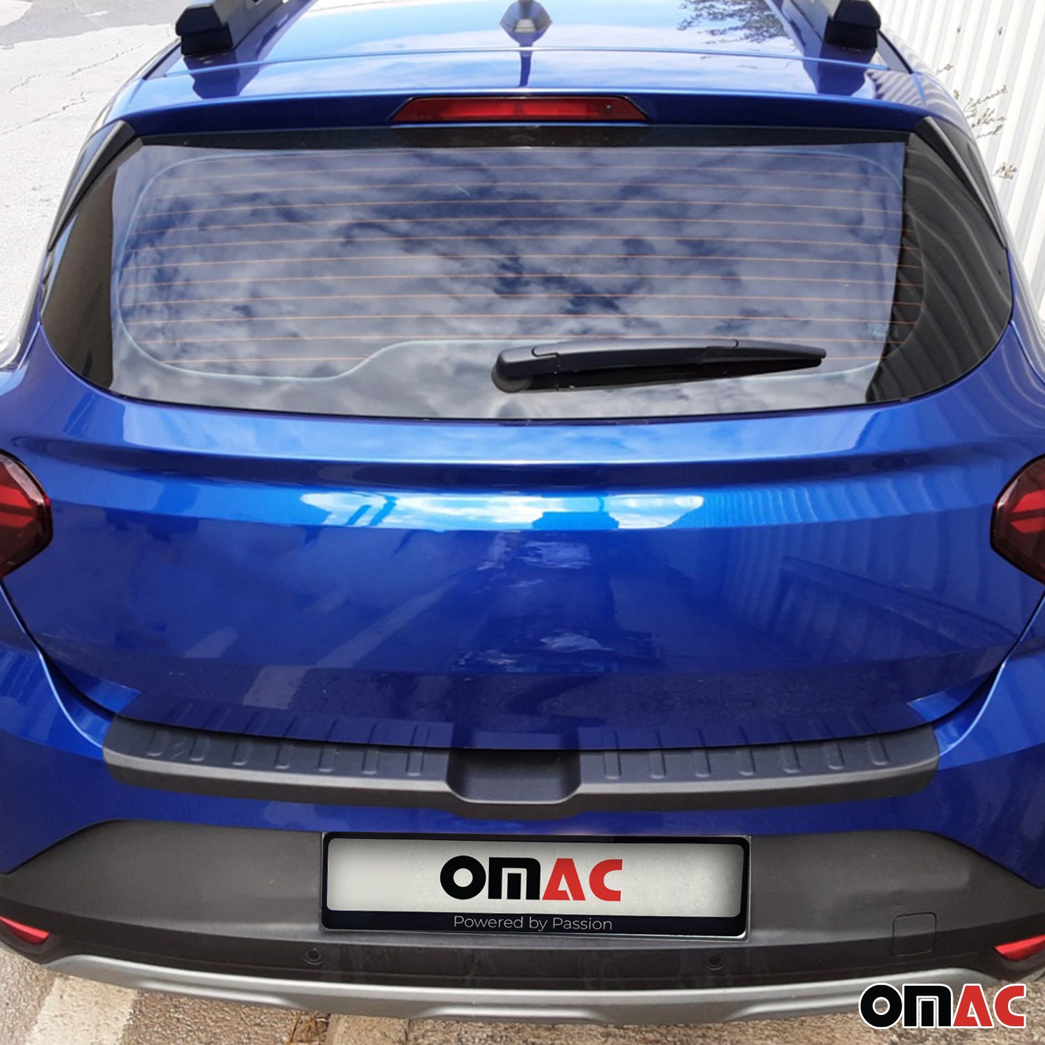 Protector de Parachoques Trasero para Dacia Sandero 2021-2025 Negro Mate ABS