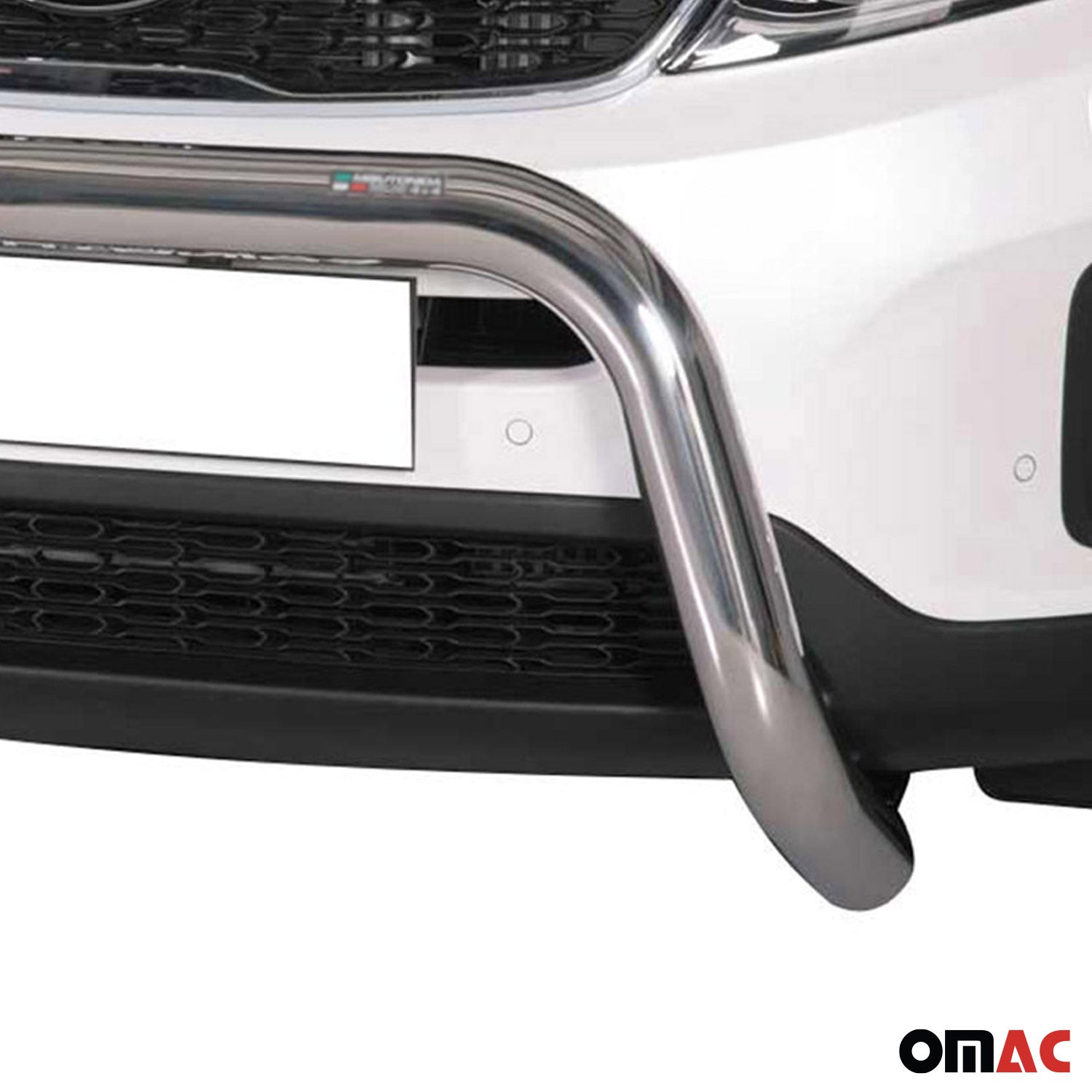 Bull Barra Frontal para Kia Sorento 2012-2015 Plata Brillante Acero 1Pza