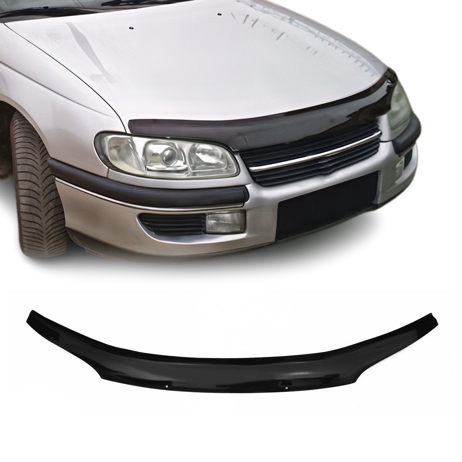 Deflector de Capó para Opel Omega B 1994-2004 Oscuro Brillante Acrílico