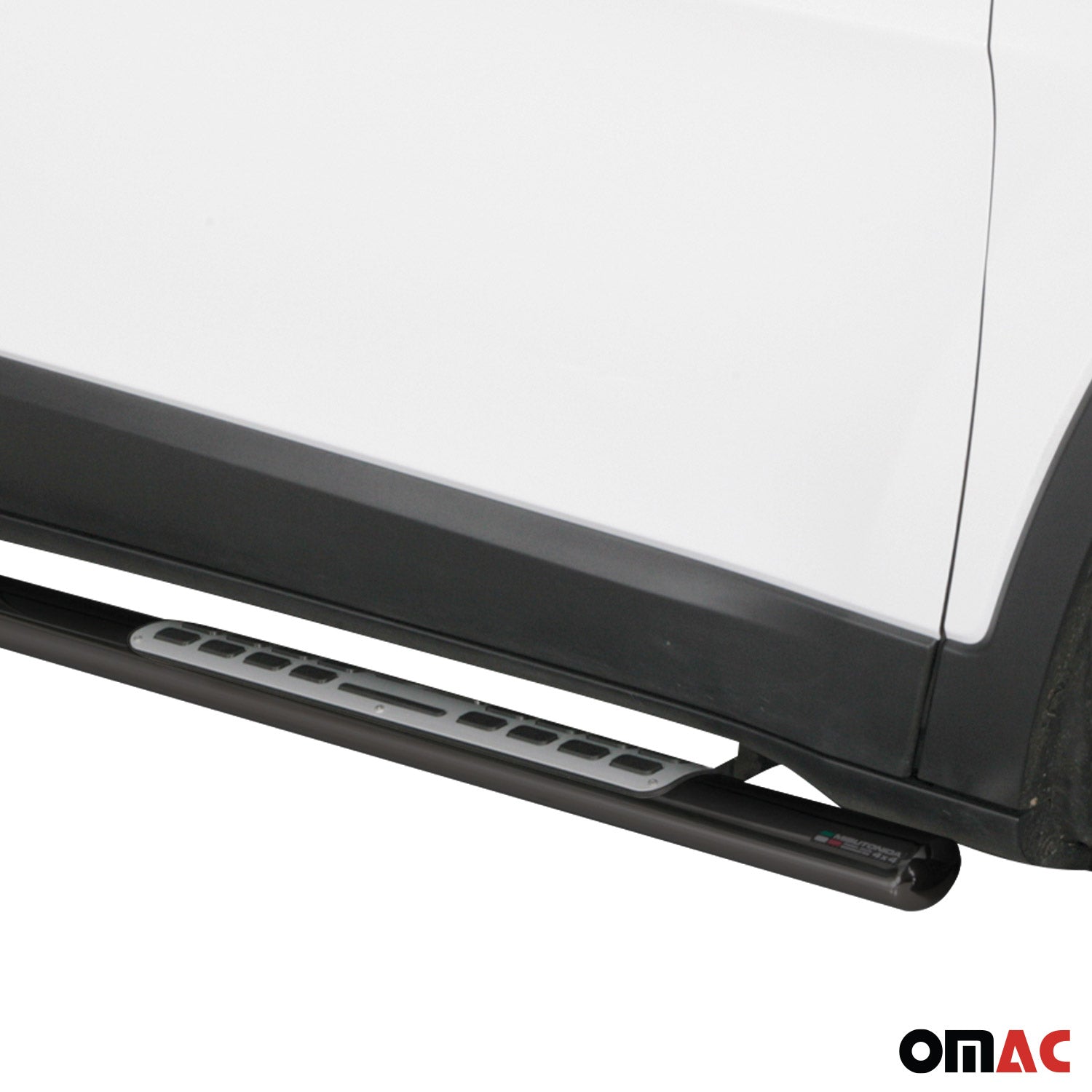 Par de Estribos Barras Laterales para Jeep Cherokee 2013-2018 Negro Acero