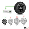 Sparco Bergamo Tapacubos 14 Pulgadas Universal Negro Plata ABS Plástico