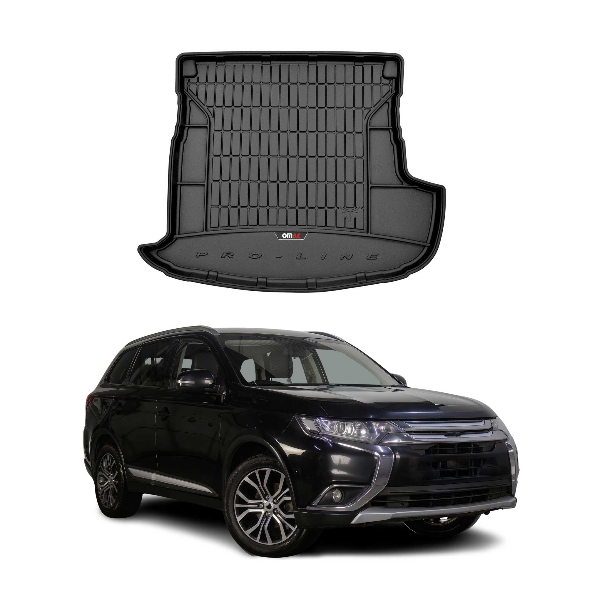 OMAC Premium Bandeja Maletero Alfombrilla para Mitsubishi Outlander 2012-15