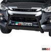 Bull Barra Frontal para Isuzu D-Max 2020-2025 Negro Brillante Acero 1Pza