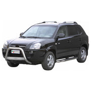 Bull Barra Frontal para Hyundai Tucson 2004-2009 Plata Brillante Acero 1Pza
