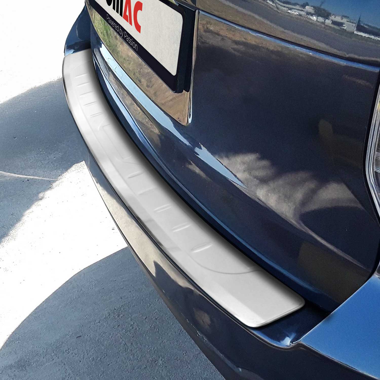 Protector de Parachoques Trasero para Subaru Forester IV 2013-18 Acero cepillado