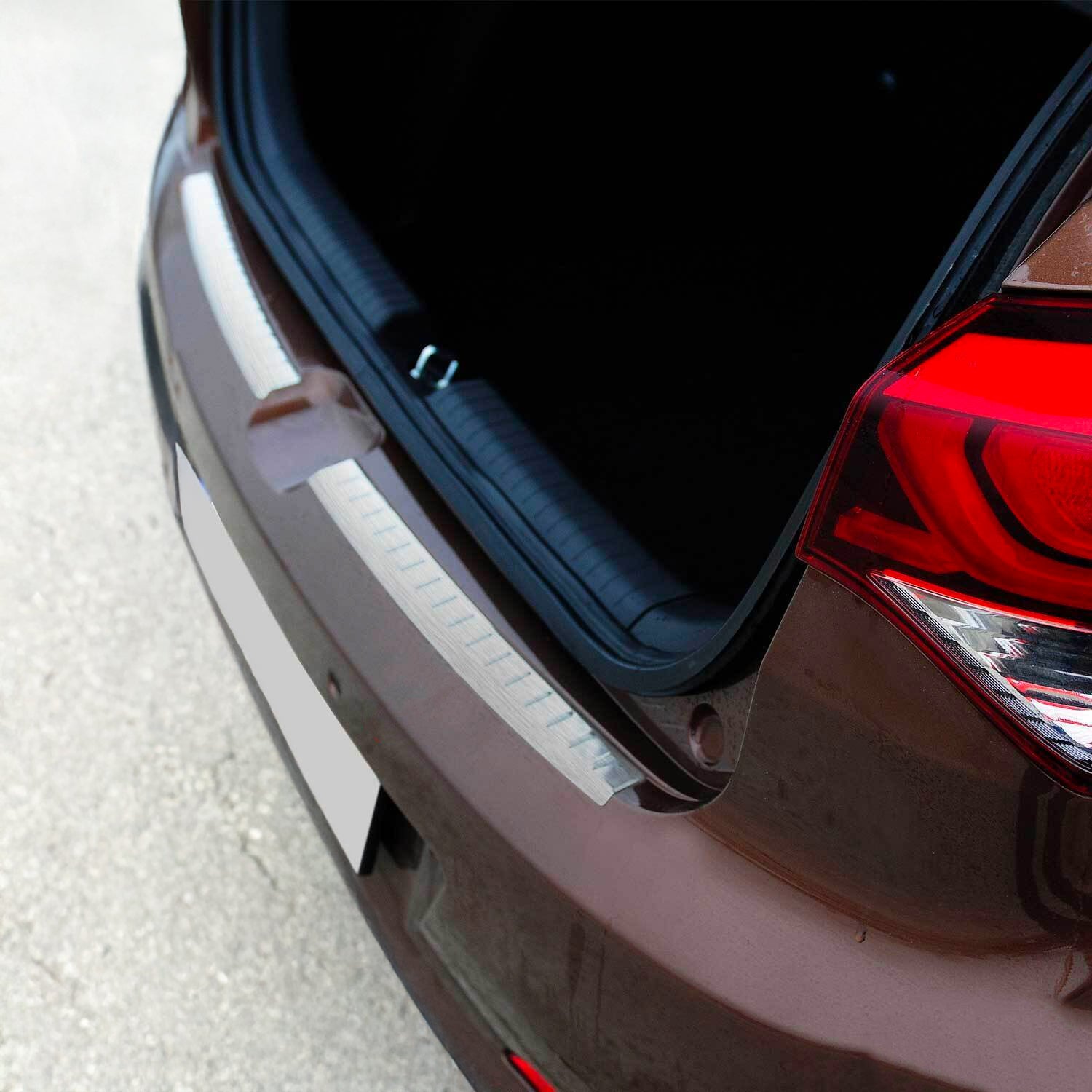 Protector de Parachoques Trasero para Hyundai i20 2014-2020 Acero cepillado