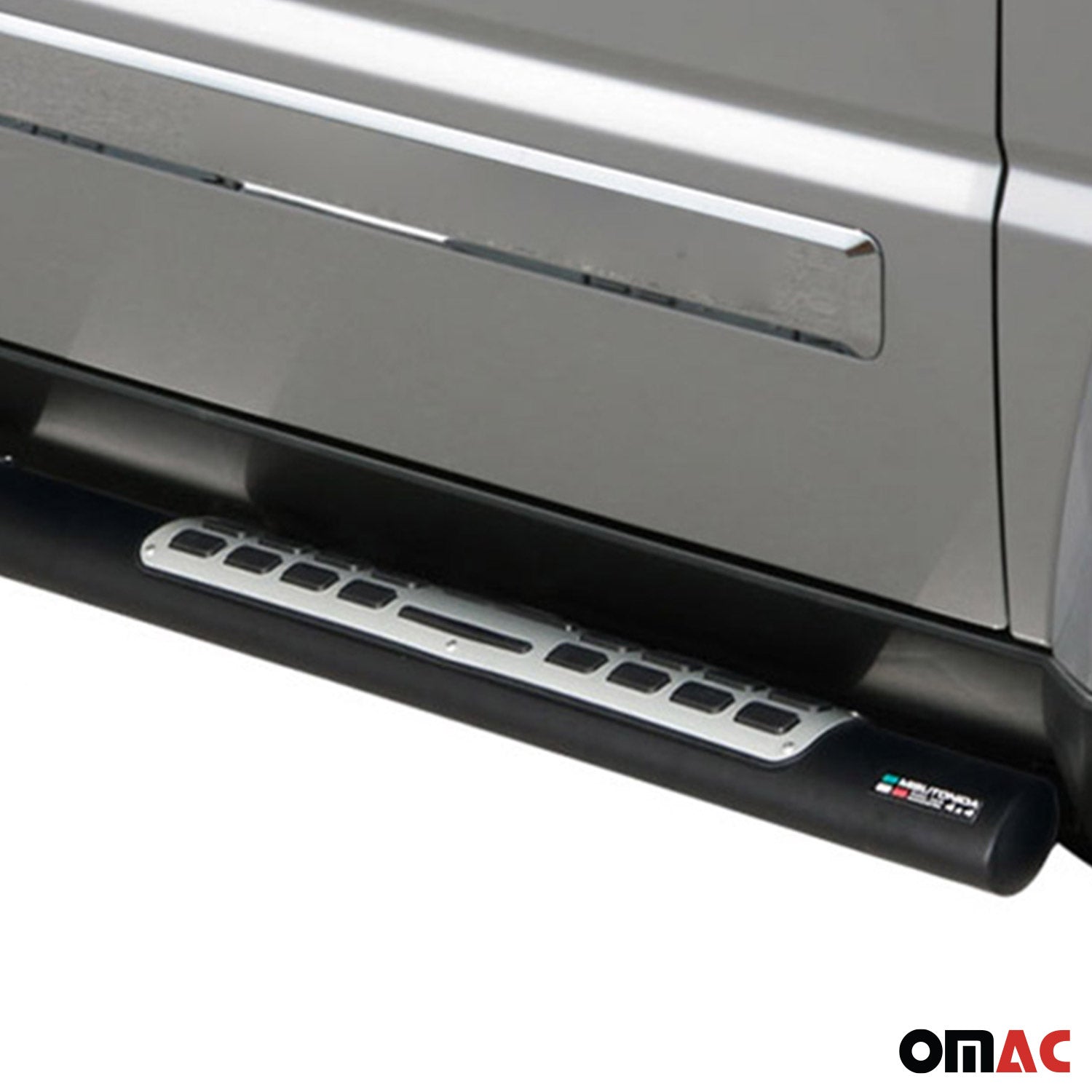 Par de Estribos Barras Laterales para Jeep Cheeroke 2008-2013 Negro Acero