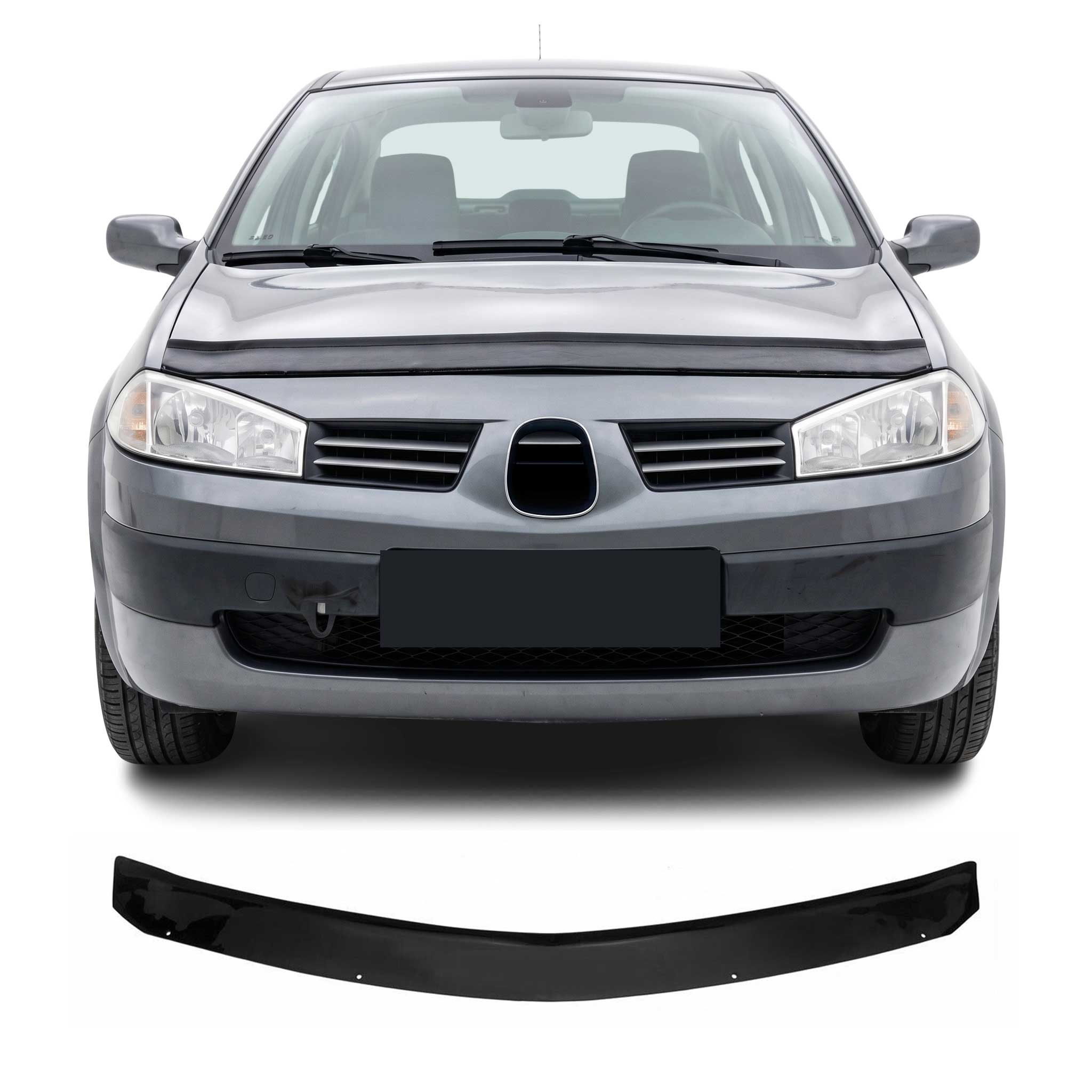Deflector de Capó para Renault Megane 2002-2009 Oscuro Brillante Acrílico