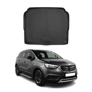 OMAC Bandeja Maletero Alfombrilla para Opel Grandland X 2017-2021 Negro Goma TPE