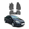 OMAC Alfombrillas De Coche para Fiat Linea 2007-2021 Sedán Negro Goma TPE 4Pza
