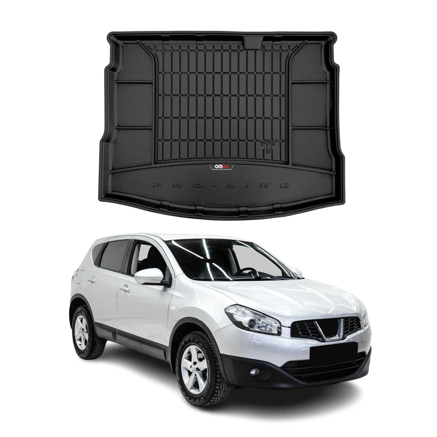 OMAC Premium Bandeja Maletero Alfombrilla para Nissan Qashqai J10 2006-2014 TPE