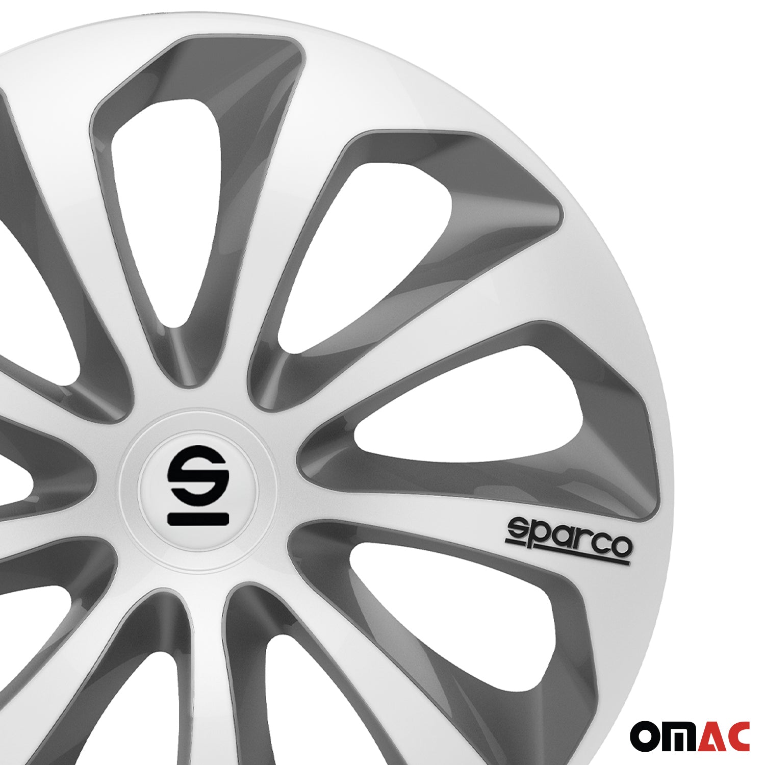 Sparco Sicilia Tapacubos 15 Pulgadas Universal Plata ABS Plástico