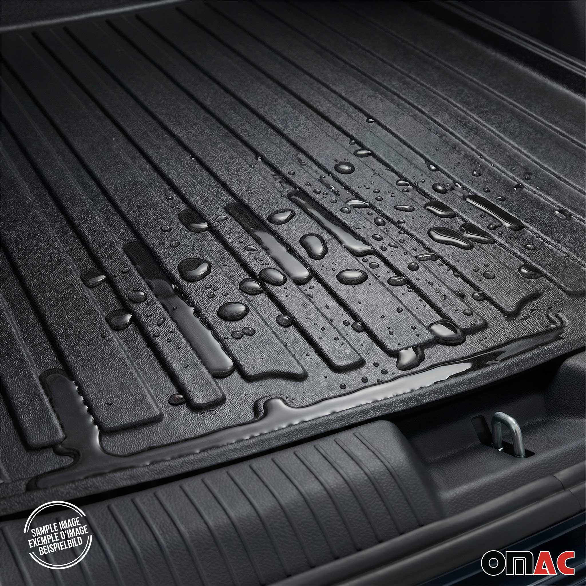 OMAC Bandeja Maletero Alfombrilla para Seat Ateca 2016-2025 Negro Goma TPE 1Pza