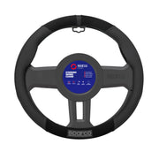 Sparco Cubierta de Para Volante de Automóvil Universal Negro Goma