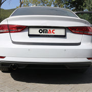 Protector de Parachoques Trasero para Audi A3 8V Sédan 2016-2020 Negro Mate ABS