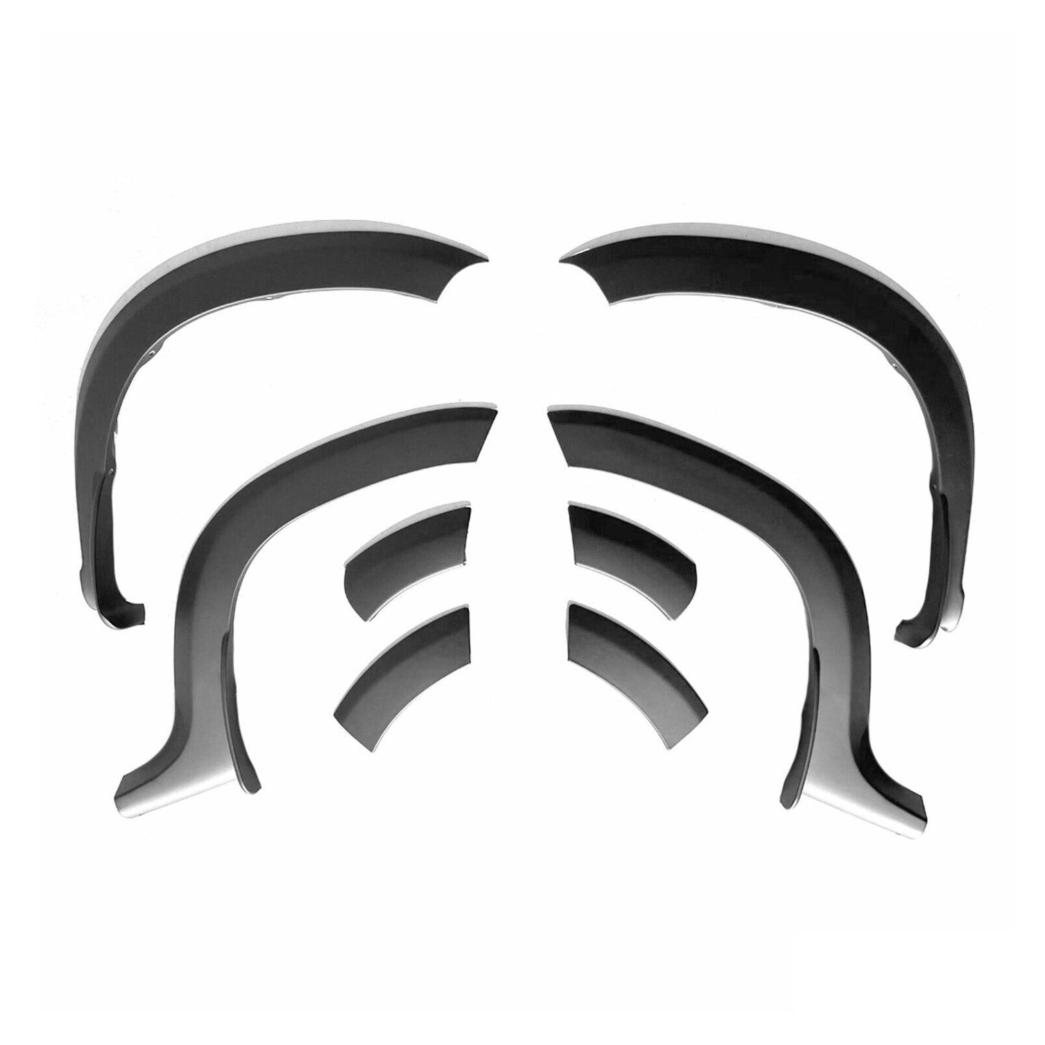 Arco Ala Interior Revestimiento para Dacia Duster 2010-2018 Negro Plástico 8Pza