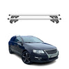 Menabo Barras de Techo Baca para VW Passat B6 Familiar 2005-2010 Gris Alu 2Pza