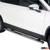 Par de Estribos Barras Laterales para Seat Ateca 2016-2020 Plata Acero 2x