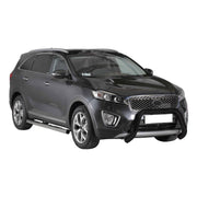 Bull Barra Frontal para Kia Sorento 2014-2017 Negro Brillante Acero 1Pza