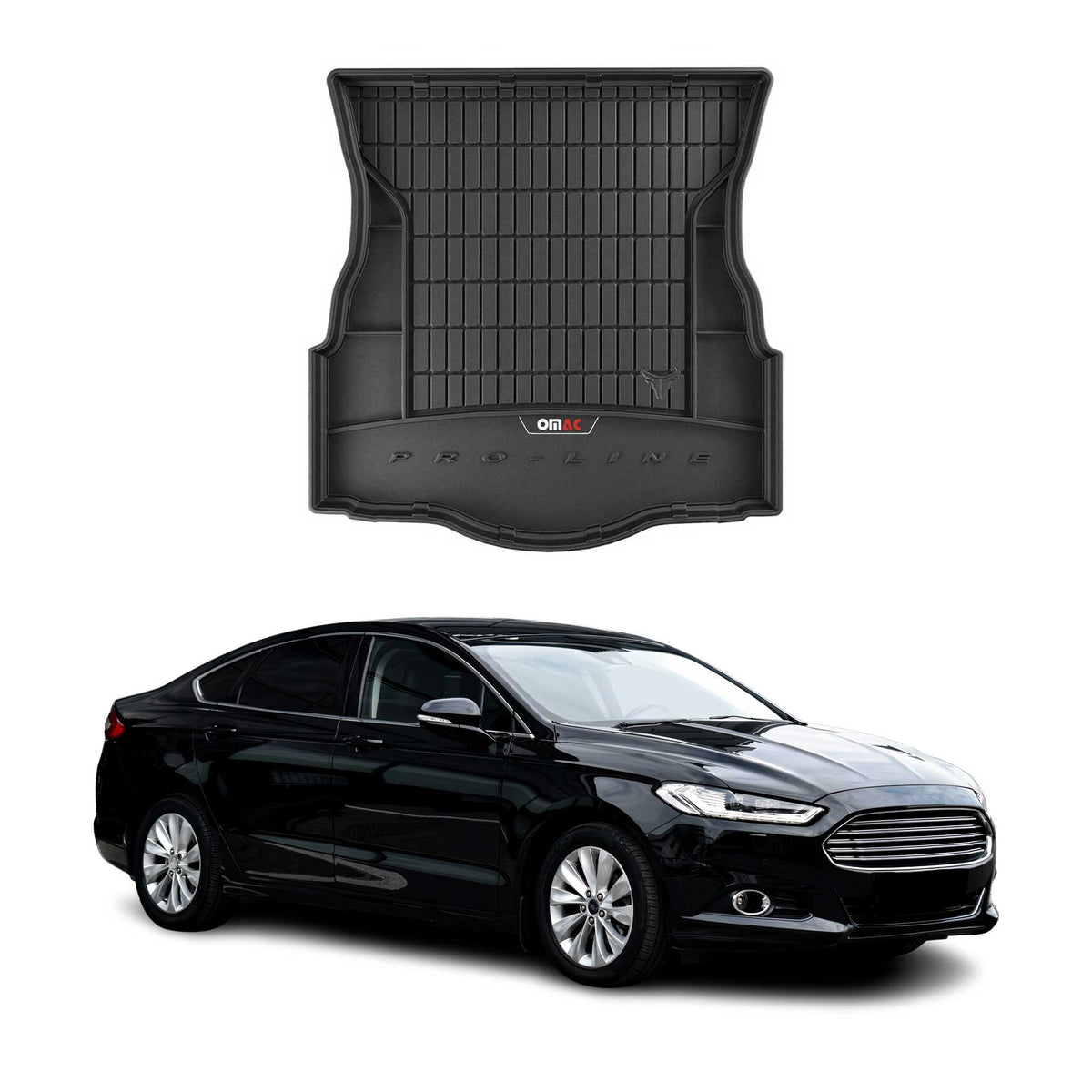 OMAC Premium Bandeja Maletero Alfombrilla para Ford Mondeo MK Liftback 2015-2024