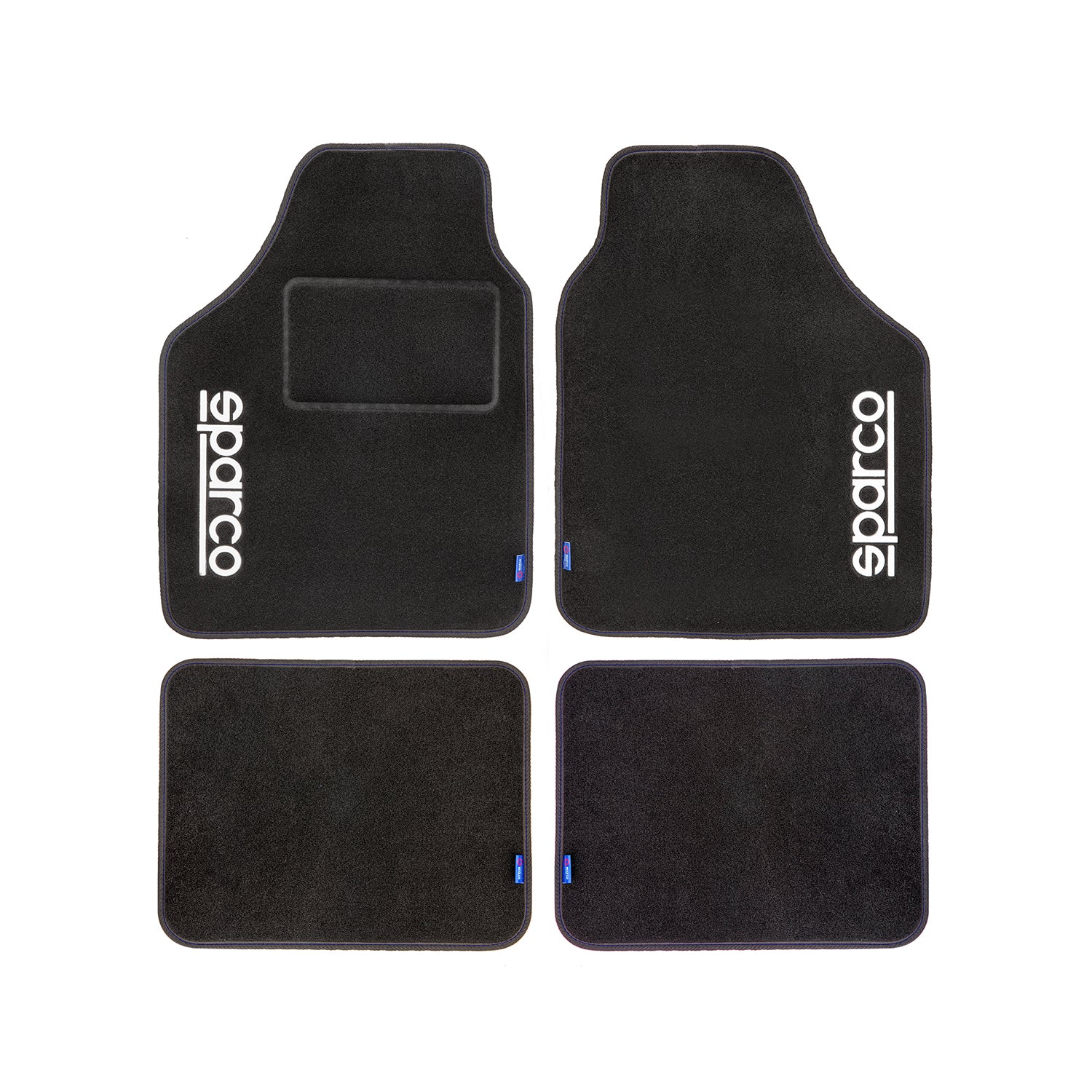 Sparco Alfombrillas De Coche Universal Negro Azul Poliéster