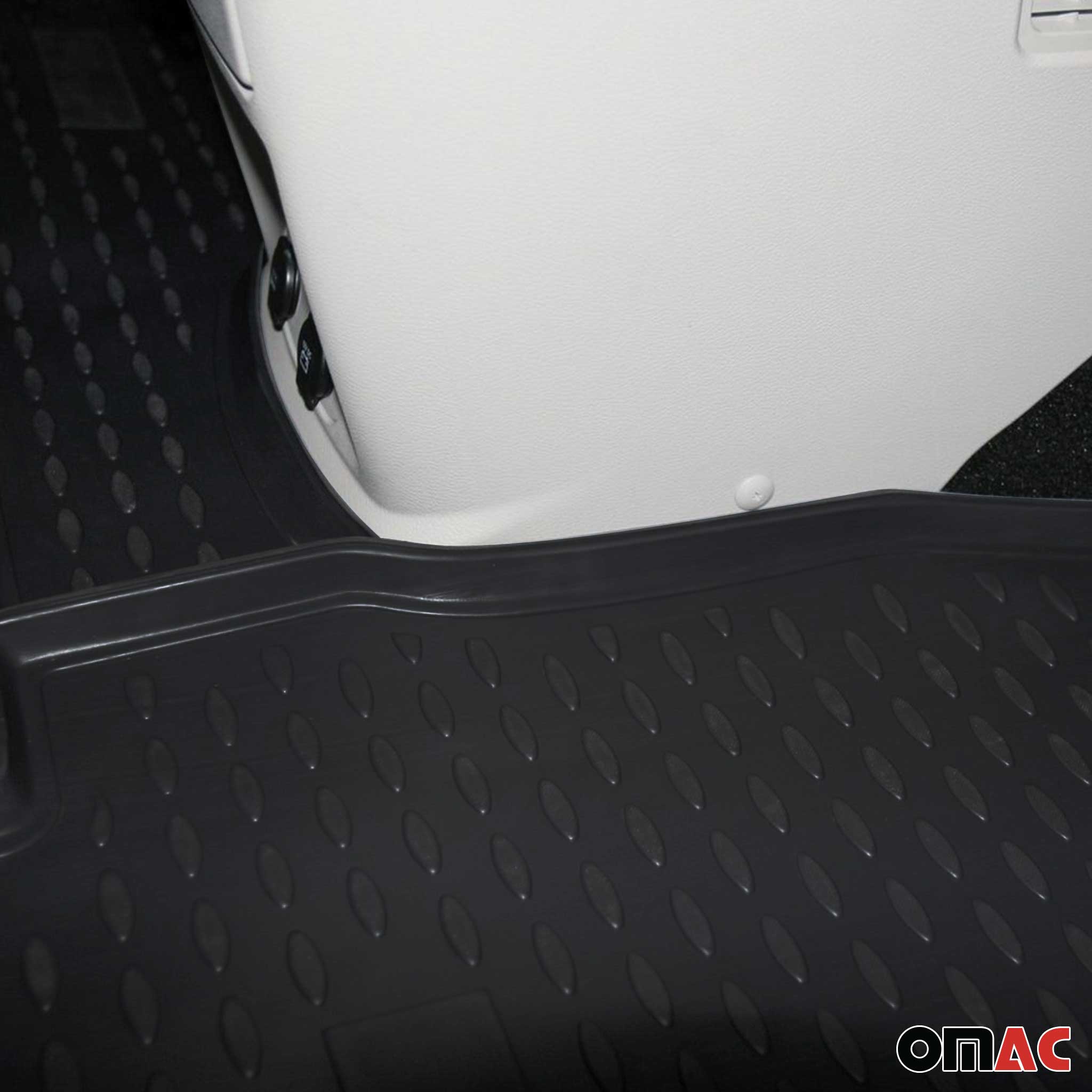 OMAC Alfombrillas De Coche para Chrysler Grand Voyager 2008-2020 Negro TPE 4Pza